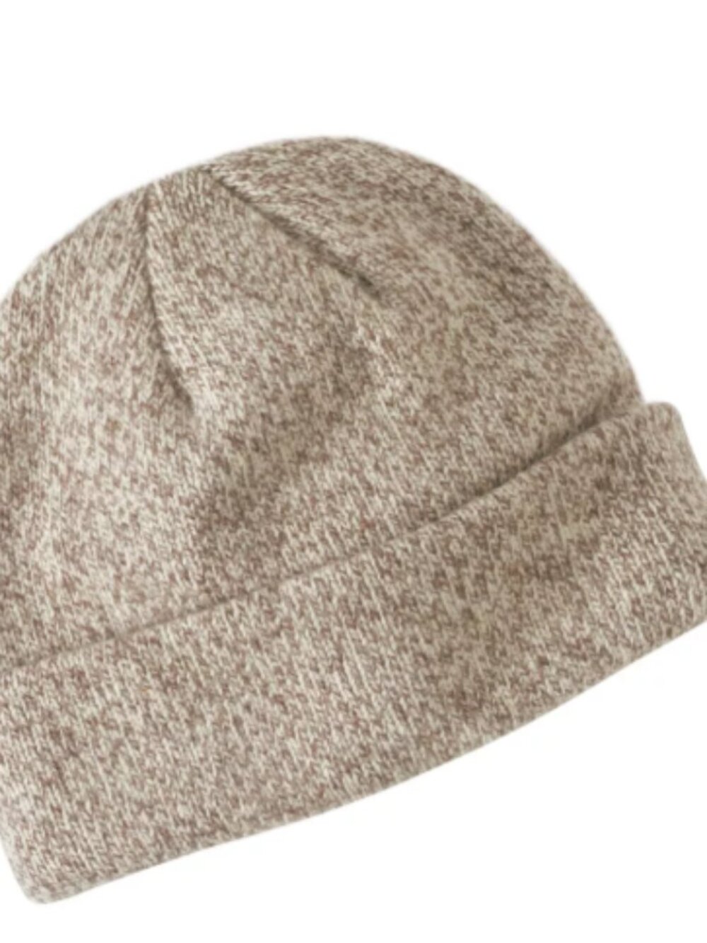 LL Bean Mens Winter Ragg 100% Lambswool Knit Hat in Oatmeal One Size Fits All